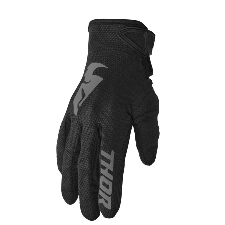 Thor Youth Sector Black Grey Motocross Gloves CLEARANCE